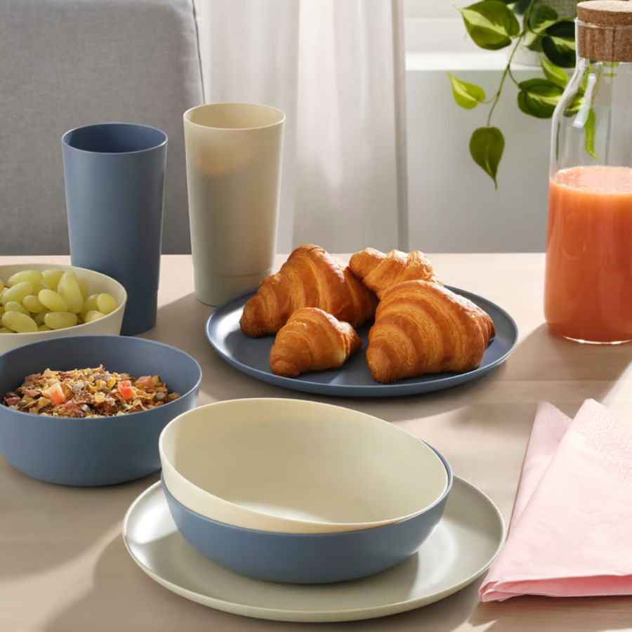 بشقاب غذاخوری ایکیا مدل IKEA VITABBORRE